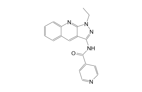 N-(1-ethyl-1H-pyrazolo[3,4-b]quinolin-3-yl)isonicotinamide