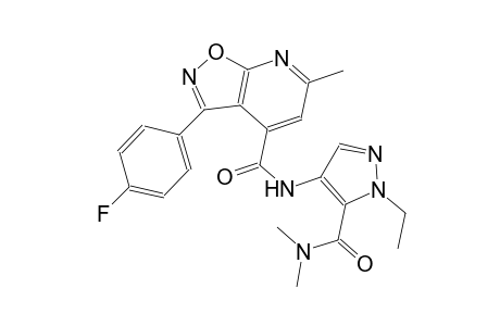 isoxazolo[5,4-b]pyridine-4-carboxamide, N-[5-[(dimethylamino)carbonyl]-1-ethyl-1H-pyrazol-4-yl]-3-(4-fluorophenyl)-6-methyl-