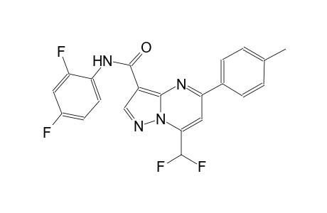 7-(difluoromethyl)-N-(2,4-difluorophenyl)-5-(4-methylphenyl)pyrazolo[1,5-a]pyrimidine-3-carboxamide