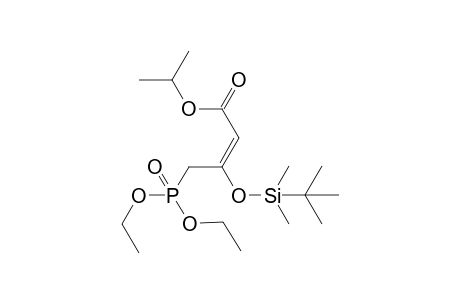 (2E) 1-methylethyl 4-(diethoxyphosphinyl)-3-{[(1,1-dimethylethyl)dimethylsilyl]oxy}-2-butenoate