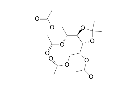 3,4-Mono-O-isopropylidene-1,2,5,6-tetra-O-acetyl-D-mannitol