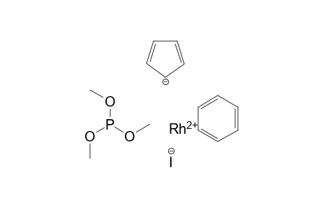 Benzene(cyclopenta-2,4-dien-1-ide)rhodium(II) trimethyl phosphite iodide