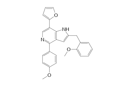2-(2-Methoxybenzyl)-4-(4-methoxyphenyl)-7-(2-furyl)-1H-pyrrolo[3,2-c]pyridine