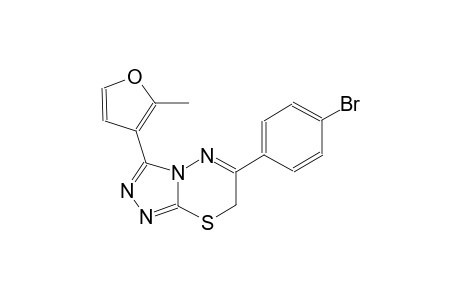 7H-[1,2,4]triazolo[3,4-b][1,3,4]thiadiazine, 6-(4-bromophenyl)-3-(2-methyl-3-furanyl)-