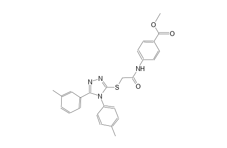 methyl 4-[({[5-(3-methylphenyl)-4-(4-methylphenyl)-4H-1,2,4-triazol-3-yl]sulfanyl}acetyl)amino]benzoate