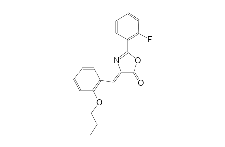 (4Z)-2-(2-fluorophenyl)-4-(2-propoxybenzylidene)-1,3-oxazol-5(4H)-one