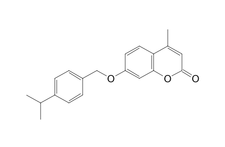 2H-1-Benzopyran-2-one, 4-methyl-7-[[4-(1-methylethyl)phenyl]methoxy]-