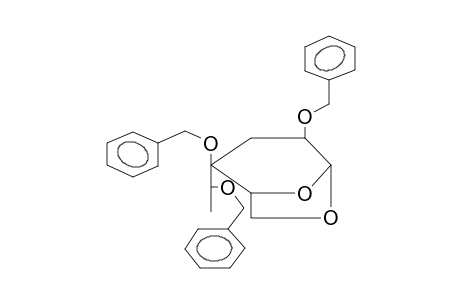 1,6-ANHYDRO-2,4-DI-O-BENZYL-3-DEOXY-4-C-(L-GLYCERO-1'-BENZYLOXYETHYL)-BETA-D-RIBOHEXOPYRANOSE