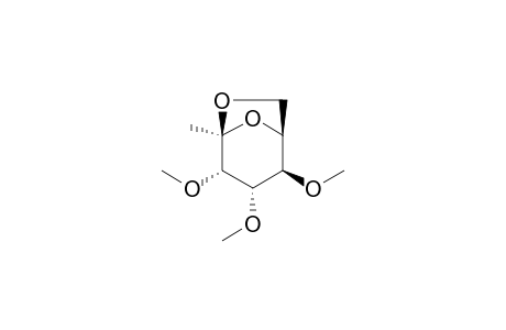 2,7-Anhydro-1-deoxy-3,4,5-tri-O-methyl-.beta.,L-gulo-hept-2-ulopyranose