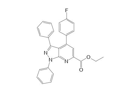Ethyl-4-(4-fluorophenyl)-1,3-diphenyl-1H-pyrazolo[3,4-b]-pyridine-6-carboxylate