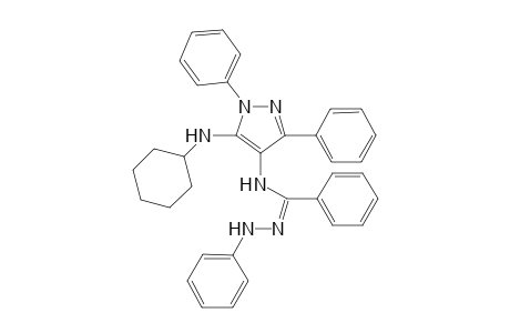 N-{5-[(Cyclopentylmethyl)amino]-1,3-phenyl-4-pyrazolyl)benzamide}-p-toluamide - phenylhydrazone