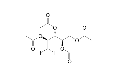2,3,5-Tri-O-acetyl-1-deoxy-4-O-formyl-1,1-diiodo-D-arabinitol