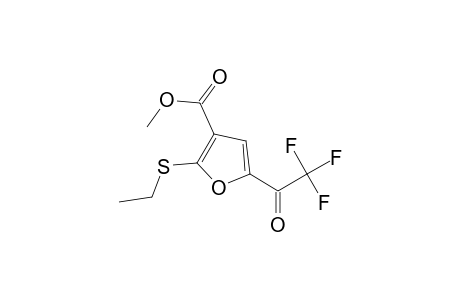 3-Furancarboxylic acid, 2-(ethylthio)-5-(trifluoroacetyl)-, methyl ester