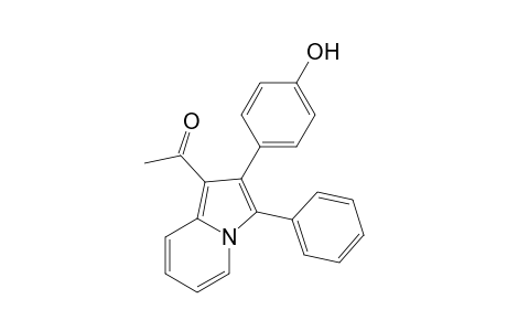 1-[2-(4-hydroxyphenyl)-3-phenyl-1-indolizinyl]ethanone