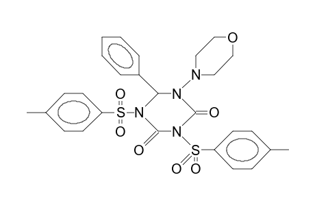 5-Morpholino-6-phenyl-1,3-bis(4-tosyl)-hexahydro-1,3,5-triazine-2,4-dione