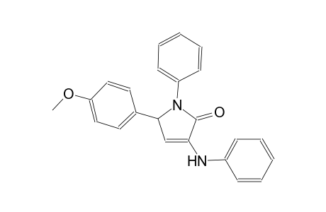 2H-pyrrol-2-one, 1,5-dihydro-5-(4-methoxyphenyl)-1-phenyl-3-(phenylamino)-
