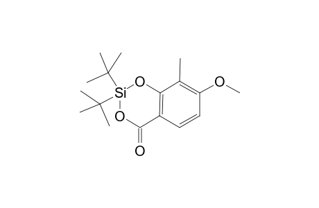 2,2-Ditert-butyl-7-methoxy-8-methyl-1,3,2-benzodioxasilin-4-one