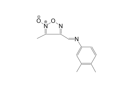 N-(3,4-dimethylphenyl)-N-[(E)-(4-methyl-5-oxido-1,2,5-oxadiazol-3-yl)methylidene]amine