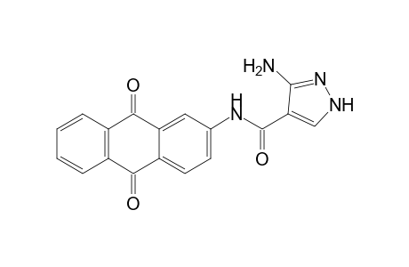 3-Amino-1H-pyrazole-4-carboxylic acid (9,10-dioxo-9,10-dihydro-anthracen-2-yl)-amide