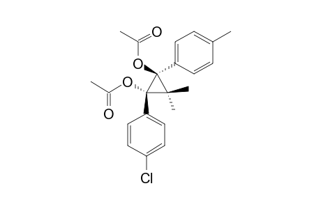 1-(4-CHLOROPHENYL)-3,3-DIMETHYL-4-(4-METHYLPHENYL)-CYClOPROPANE-TRANS-1,2-DIYL-DIACETATE