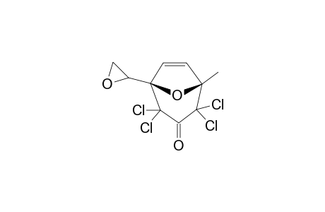 2,2,4,4-TETRACHLORO-1-EPOXYETHYL-5-METHYL-8-OXABICYCLO-[3.2.1]-OCT-6-EN-3-ONE
