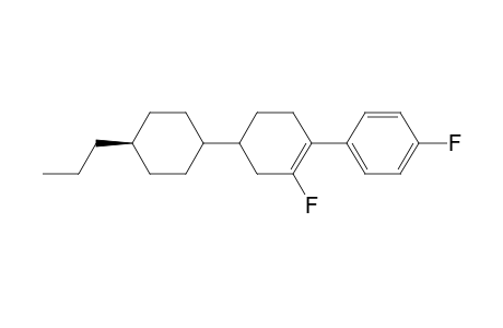 1-Fluoro-2-(4-fluorophenyl)-5-(trans-4-propylcyclohexyl)cyclohex-1-ene