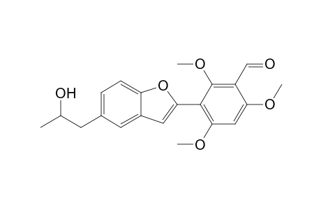 2-(3-Formyl-2,4,6-trimethoxyphenyl)-5-(2-hydroxypropyl)benzofuran