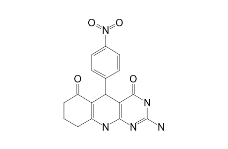 5-(4-NITROPHENYL)-5,6,7,8,9,10-HEXAHYDRO-2-AMINOPYRIMIDO-[4,5-B]-QUINOLINE-4,6-DIONE