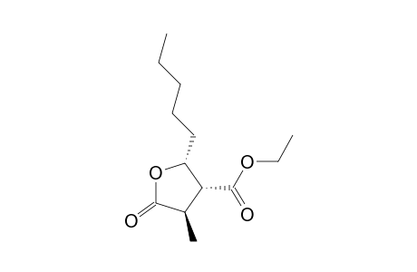 (2R,3R,4R)-2-amyl-5-keto-4-methyl-tetrahydrofuran-3-carboxylic acid ethyl ester