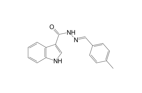 indole-3-carboxylic acid, (p-methylbenzylidene)hydrazide