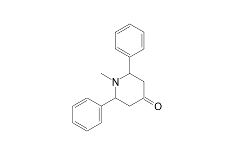 R-2,CIS-6(E)-DIPHENYL-1(E)-TRANS-METHYL-4-PIPERIDINONE