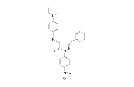 4-{[p-(DIETHYLAMINO)PHENYL]IMINO}-1-(p-NITROPHENYL)-3-PHENYL-2-PYRAZOLIN-5-ONE