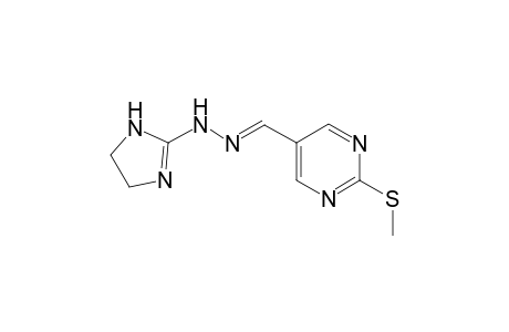 2-(methylsulfanyl)-5-pyrimidinecarbaldehyde 4,5-dihydro-1H-imidazol-2-ylhydrazone