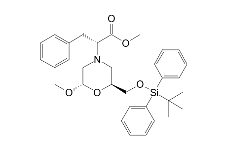 (2R)-[(2S,6S)-2-(tert-Butyldiphenylsilyloxymethyl)-6-methoxymorpholin-4-yl]-3-phenylpropionic acid methyl ester