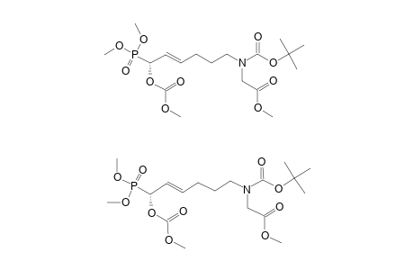 DIMETHYL-[N-(TERT.-BUTOXYCARBONYL)-N-(METHYL-2-ACETATE)-6-AMINO-1-(METHOXYCARBONYLOXY)-2-HEXENYL]-PHOSPHONATE