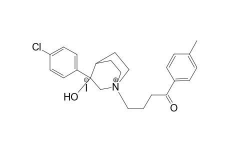 3-p-chlorophenyl-3-hydroxy-N-(4'-p-methylphenyl-4'-oxobutyl)quinuclidinium iodide