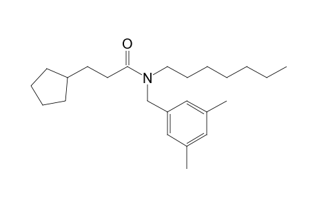 Propionamide, 3-cyclopentyl-N-(3,5-dimethylbenzyl)-N-heptyl-