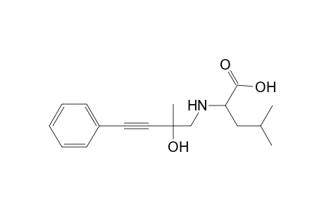 Pentanoic acid, 2-(2-hydroxy-2-methyl-4-phenylbut-3-ynyl)amino-4-methyl-