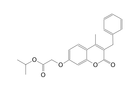 acetic acid, [[4-methyl-2-oxo-3-(phenylmethyl)-2H-1-benzopyran-7-yl]oxy]-, 1-methylethyl ester