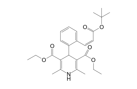 (Z)-4-[2-(3-(1,1-Dimethylethoxy)-3-oxo-1-propenyl)phenyl]-1,4-dihydro-2,6-dimethyl-3,5-pyridinedicarboxylic acid diethyl ester