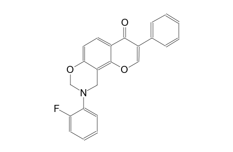 4H,8H-pyrano[2,3-f][1,3]benzoxazin-4-one, 9-(2-fluorophenyl)-9,10-dihydro-3-phenyl-