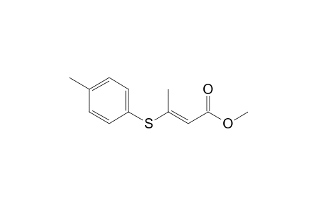 3-(4-Methylphenylsulfanyl)but-2-enoic acid methyl ester