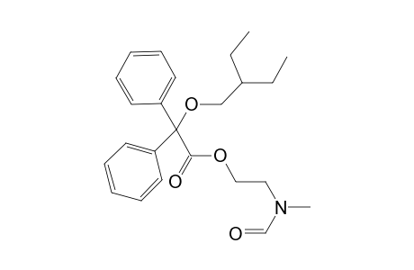 (2-Ethyl-butoxy)-diphenyl-acetic acid 2-(formyl-methyl-amino)-ethyl ester