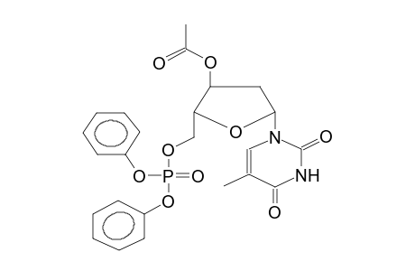 3'-O-ACETYLDEOXYTHYMIDINE-5'-DIPHENYLPHOSPHATE