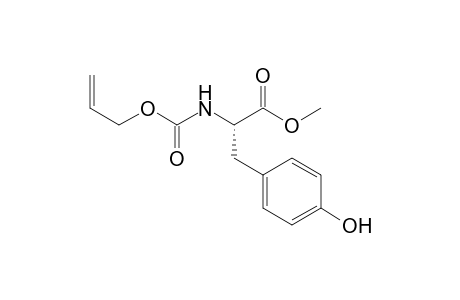(S)-2-allyloxycarbonylamino-3-(4-hydroxy-phenyl)-propionic acid methyl ester