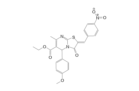 ethyl (2Z)-5-(4-methoxyphenyl)-7-methyl-2-(4-nitrobenzylidene)-3-oxo-2,3-dihydro-5H-[1,3]thiazolo[3,2-a]pyrimidine-6-carboxylate