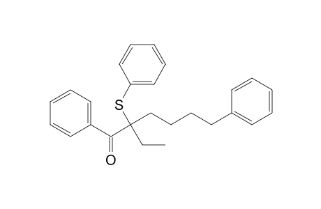 1-Hexanone, 2-ethyl-1,6-diphenyl-2-(phenylthio)-