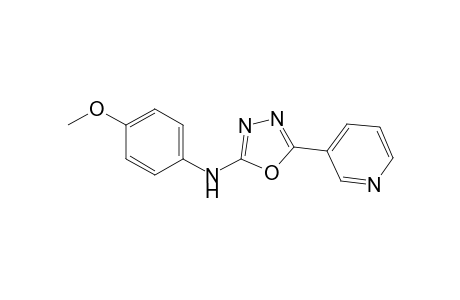 2-(3-Pyridyl)-5-(p-methoxyphenylamino)-1,3,4-oxadiazole