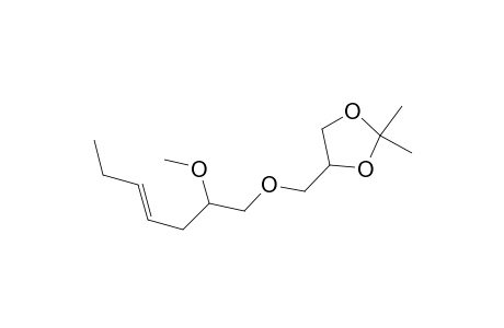 1,3-Dioxolane, 4-[[(2-methoxy-4-heptenyl)oxy]methyl]-2,2-dimethyl-