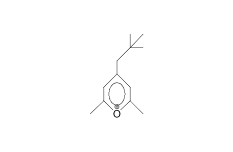 2,6-Dimethyl-4-(2,2-dimethyl-propyl)-pyrylium cation